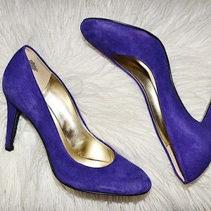 Nine West Purple Suede Pumps